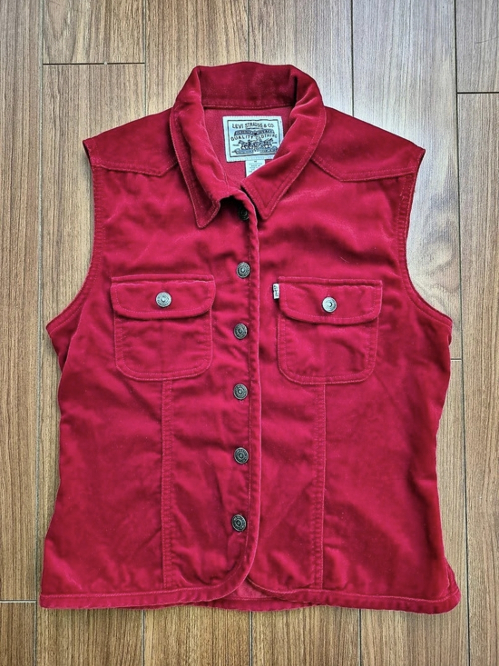 Vintage Levi's Western Velvet Americana Chic Cowgirl Vest